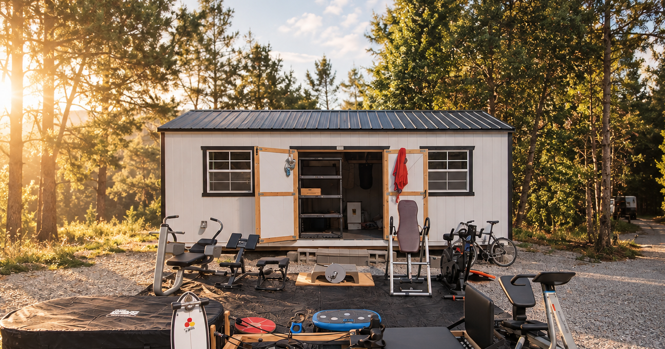 The Mountain Rejuvenation Spa sanctuary and equipment setup in Tennessee